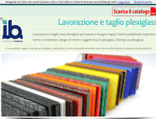 Tablet Screenshot of lavorazione-plexiglass.net